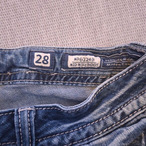 Miss Me Jeans Womens 28 Blue Boot Dark Wash Denim Capsule Everyday Casual Norm - Picture 7 of 16